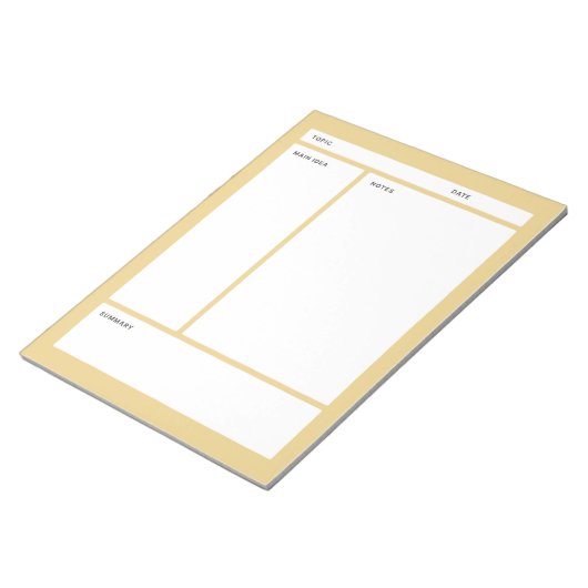 Bloc-note Notes Cornell (Plain) (Incliné)