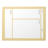 Bloc-note Notes Cornell (Plain) (Devant)