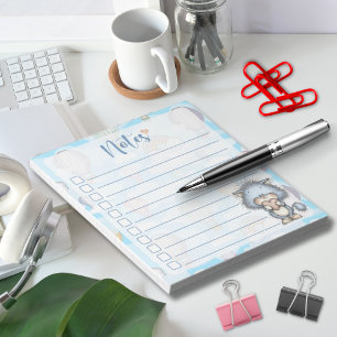 Bloc-note Notes de Ballon à Air Chaud Blue Cat