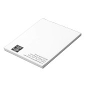 Bloc-note Notes de base de logo de bureau ou d'affaires (Tourné)