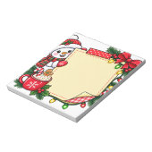 Bloc-note Notes de bonhomme de neige (Tourné)