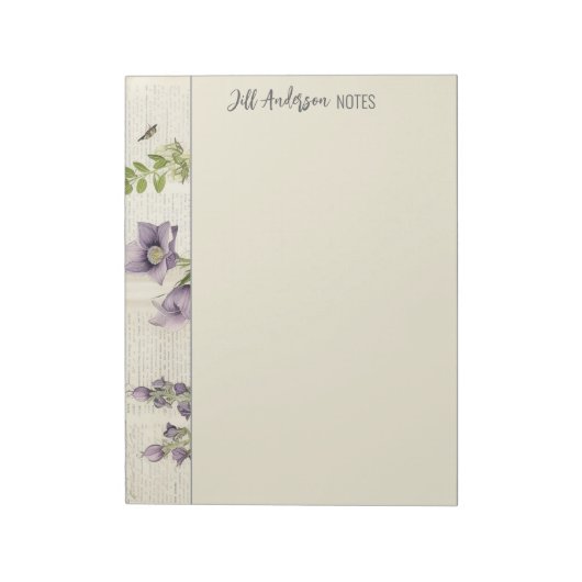 Bloc-note Notes de bureau Vintage rustique Pad (Tourné)