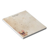 Bloc-note Notes de chien de compagnie animal bouledogue fran (Incliné)