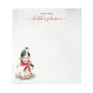 Bloc-note Notes de Hearthlight Hiver Kit Chaton Personnalisé