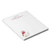 Bloc-note Notes de Hearthlight Robin d'hiver Personnalisé (Incliné)