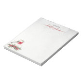 Bloc-note Notes de Hearthlight Robin d'hiver Personnalisé (Tourné)