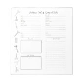 Bloc-note Notes de la carte de préférence de la technologie  (Devant)