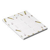 Bloc-note Notes de l'enseignant, Notes de crayon, Notes de l (Incliné)