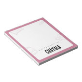 Bloc-note Notes de Mitzvah personnalisées (Incliné)