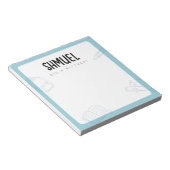 Bloc-note Notes de Mitzvah Personnalisées (Incliné)