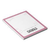 Bloc-note Notes de Mitzvah personnalisées (Incliné)