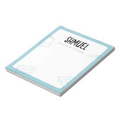 Bloc-note Notes de Mitzvah personnalisées sur mesure (Tourné)