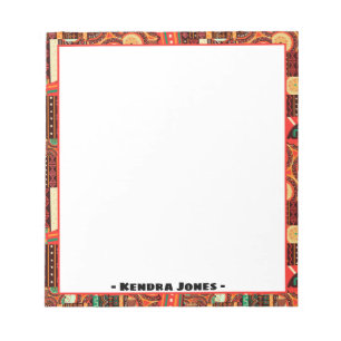 Bloc-note Notes de Motif de la tribu Afrocentrique Kente