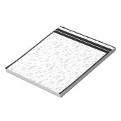 Bloc-note Notes de musique (Tourné)
