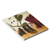 Bloc-note Notes de musique Clavier Red Rose Blossom Destiny (Incliné)