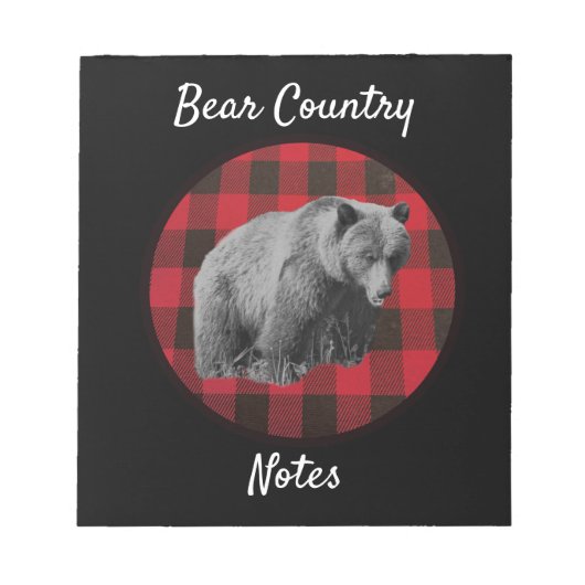 Bloc-note Notes de pays de l'ours abattu de Buffalo (Devant)