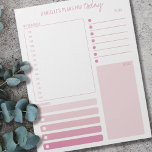 Bloc-note Notes de programme de planification roses du gesti<br><div class="desc">Personnalisé Daily Planner en rose avec des sections pour votre programme,  des rappels,  de faire la liste et des notes. Ce bloc-notes déchiré est imprimé sur chaque page pour vous dernier pendant 40 jours.</div>