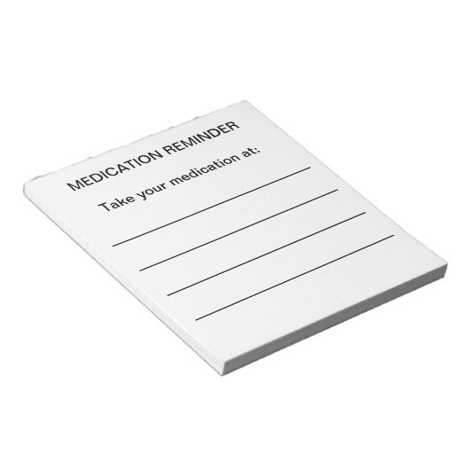 Bloc-note Notes de rappel de médicaments (Incliné)