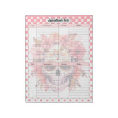 Bloc-note Notes de rendez-vous pour le crâne de sucre mou (Tourné)