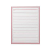 Bloc-note Notes de réunion Blush (Tourné)