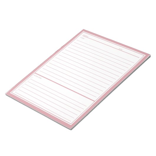 Bloc-note Notes de réunion Blush (Incliné)