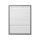 Bloc-note Notes de réunion grises (Tourné)