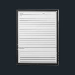 Bloc-note Notes de réunion noire<br><div class="desc">Suivez facilement vos notes de réunion.</div>