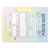 Bloc-note Notes de révision du livre Journal de lecture Livr (Devant)