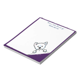 Bloc-note Notes de Terrier Westie KiniArt