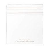 Bloc-note Notes d'enseignement Musique Enseignant Stave Mini (Devant)