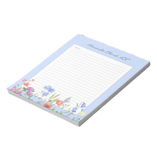 Bloc-note Notes des infirmières florales (Tourné)