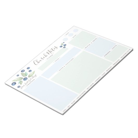 Bloc-note Notes d'étude sur l'Église ou la Bible (Incliné)