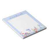 Bloc-note Notes d'infirmière florales (Incliné)