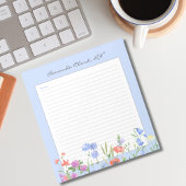 Bloc-note Notes d'infirmière florales 