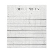 Bloc-note Notes du bureau d'affaires organisé (Devant)