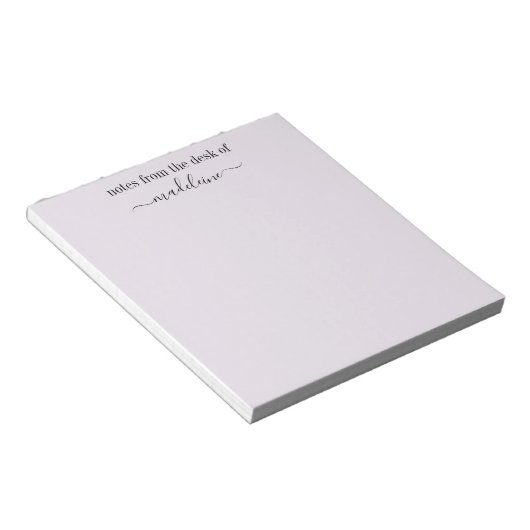 Bloc-note notes du bureau de madeleine (Incliné)
