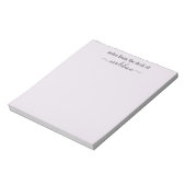 Bloc-note notes du bureau de madeleine (Tourné)