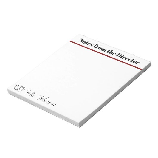 Bloc-note Notes du directeur (Tourné)