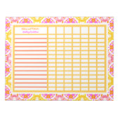 Bloc-note Notes du gestionnaire de suivi du Fiançailles mari (Devant)