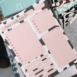 Bloc-note Notes du planificateur quotidien de la vache rose<br><div class="desc">Pink Cow Daily Planner Notes et To Do List. Restez organisé en style avec notre planificateur et nos listes de choses à faire avec des posters de animaux branchés. Suivez les tâches tout en ajoutant une touche de fantaisie à votre routine quotidienne</div>