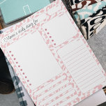 Bloc-note Notes du planificateur quotidien Pink Leopard et l<br><div class="desc">Notes du planificateur quotidien Pink Leopard et liste de choses à faire</div>
