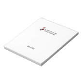 Bloc-note Notes du professeur de musique ajouter nom texte n (Tourné)