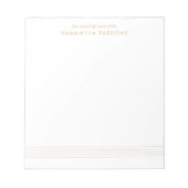 Bloc-note Notes d'un professeur de musique Gold Elegant (Devant)