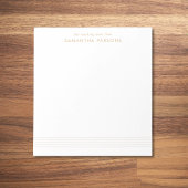 Bloc-note Notes d'un professeur de musique Gold Elegant