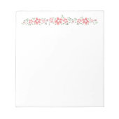 Bloc-note Notes florales roses (Devant)