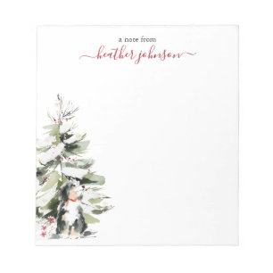 Bloc-note Notes Hearthlight Hiver Papier Personnalisé Chien