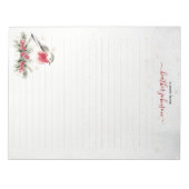 Bloc-note Notes Hearthlight Robin d'hiver Personnalisé (Devant)
