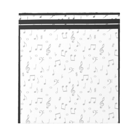 Bloc-note Notes musicales (Devant)