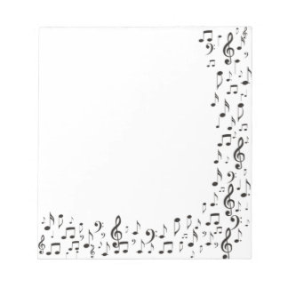 Bloc-note Notes musicales