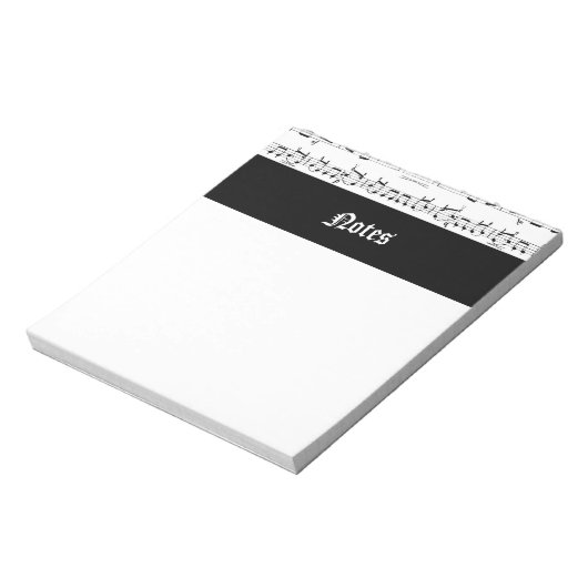 Bloc-note Notes musicales (Tourné)